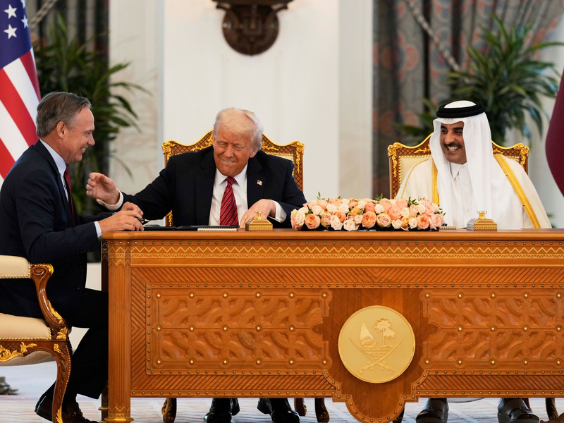 Während Trumps Besuch wurden zahlreiche Wirtschaftsdeals geschlossen. - Foto: Alex Brandon/AP/dpa