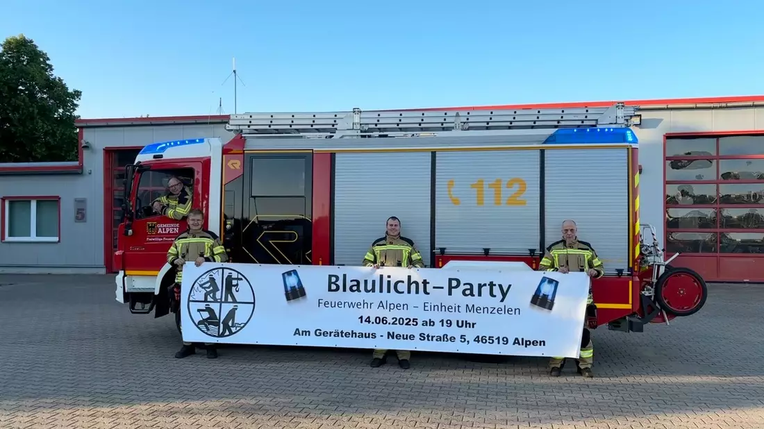FW Alpen: Blaulichtparty Vol 5 in Menzelen - in vier Wochen geht es los... - Bild: presseportal.de
