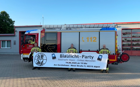 FW Alpen: Blaulichtparty Vol 5 in Menzelen - in vier Wochen geht es los... - Foto: presseportal.de