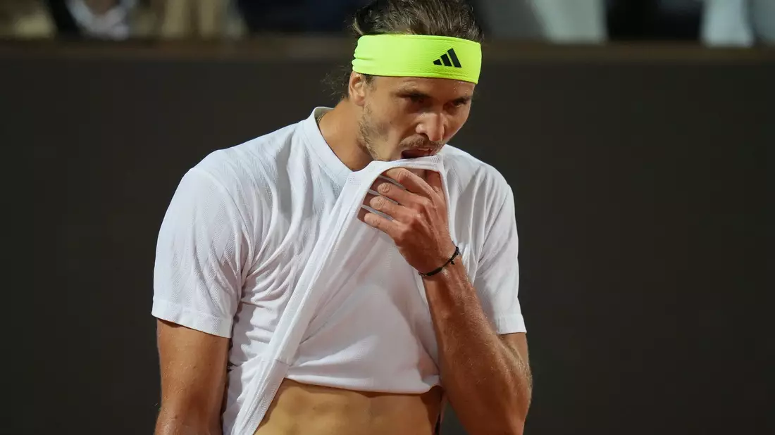 Aus in Rom: Alexander Zverev scheitert im Viertelfinale. - Bild: Alessandra Tarantino/AP/dpa