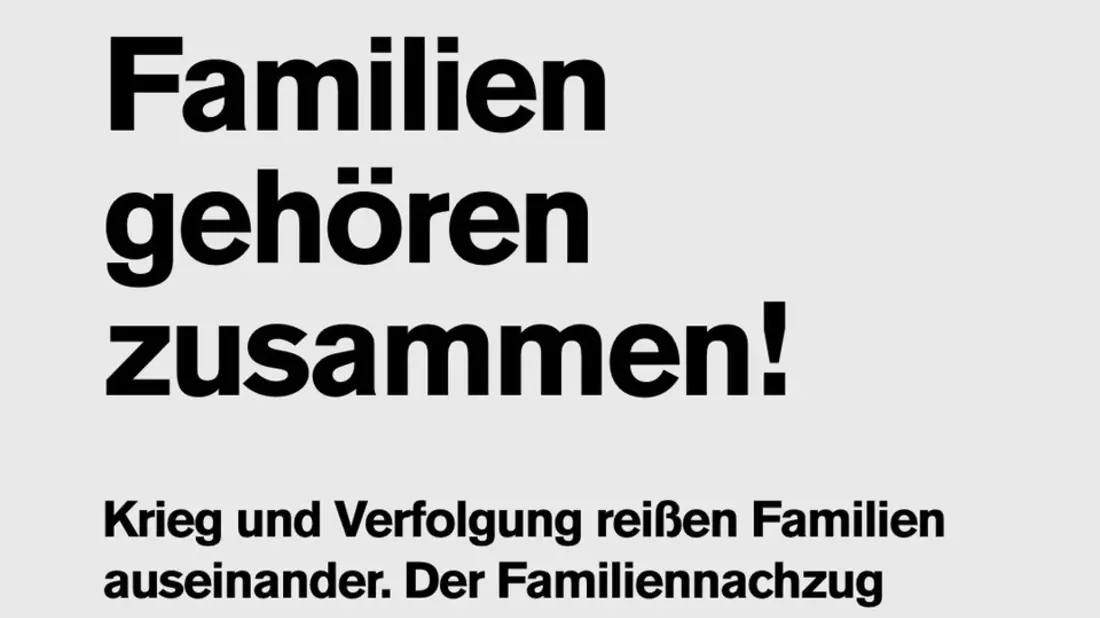 Handicap International lehnt Einschränkung des Familiennachzugs ab - Bild: presseportal.de