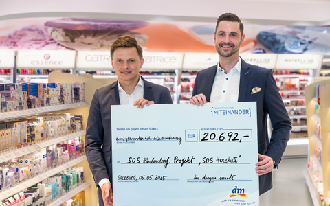 Spendenaktion von dm & NIVEA - Foto: dm/Neumayr über pressetext.de