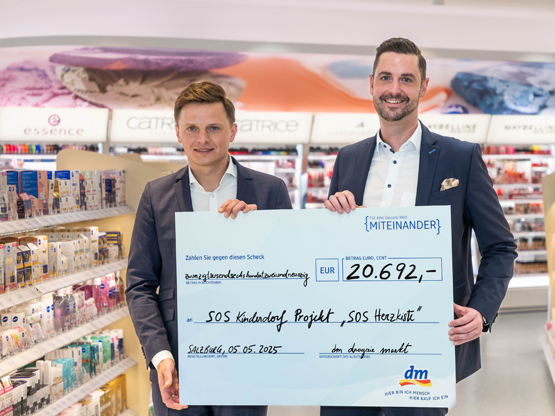 Spendenaktion von dm & NIVEA - Foto: dm/Neumayr über pressetext.de