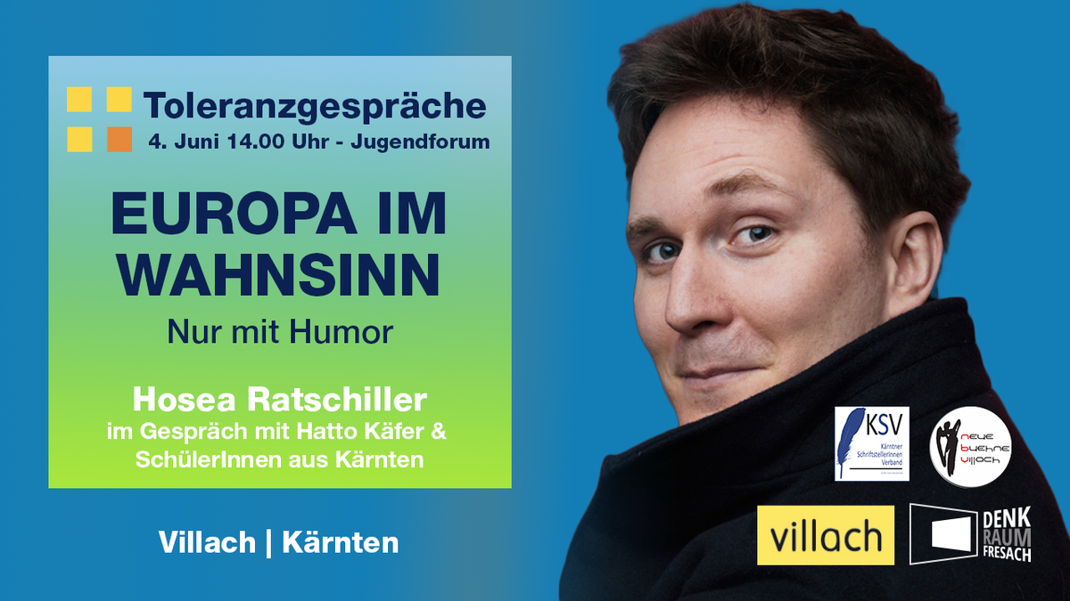 Hosea Ratschiller zu Gast in Villach - Foto: Denk.Raum.Fresach über pressetext.de