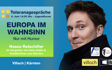 Hosea Ratschiller zu Gast in Villach - Foto: Denk.Raum.Fresach über pressetext.de