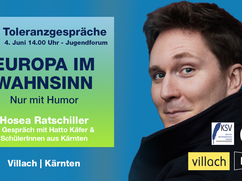 Hosea Ratschiller zu Gast in Villach - Foto: Denk.Raum.Fresach über pressetext.de