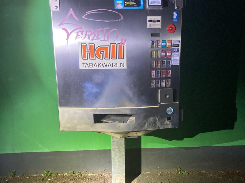 POL-ME: Erneut versuchte Sprengung eines Zigarettenautomaten - 2505064 - Foto: presseportal.de