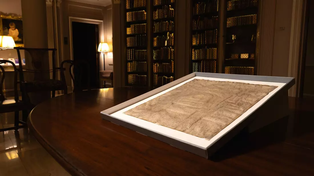 Eine mutmaßliche Kopie der Magna Carta ist nun ein Original - Bild: Lorin Granger/Harvard Law School/dpa