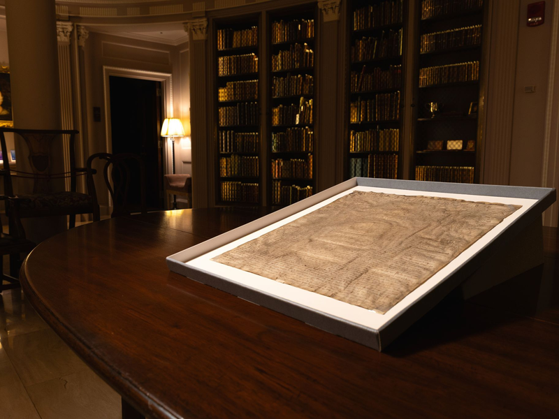 Eine mutmaßliche Kopie der Magna Carta ist nun ein Original - Foto: Lorin Granger/Harvard Law School/dpa