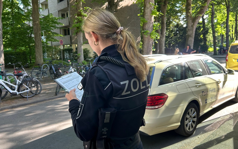 HZA-MS: Mindestlohn wird offenbar nicht immer gezahlt / Zoll kontrolliert Taxiunternehmen in Münster - Foto: presseportal.de
