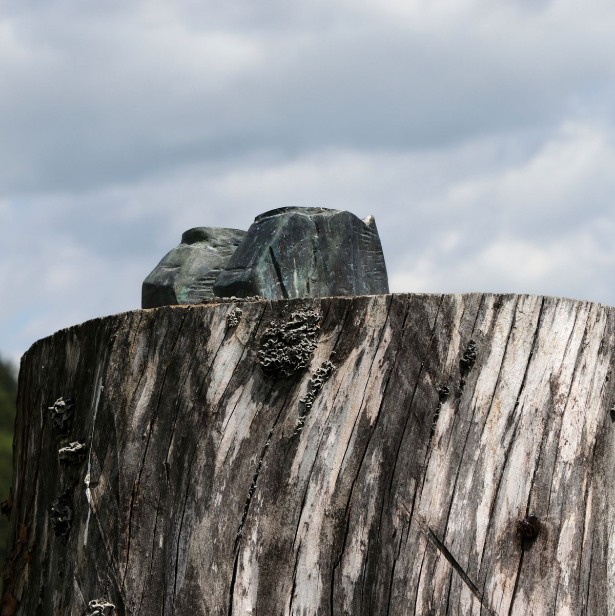 Das Werk des US-Künstlers Brad Downey und seines slowenischen Kollegen Rok Pahor ist von Unbekannten abgesägt und gestohlen worden. - Foto: Relja Dusek/AP/dpa