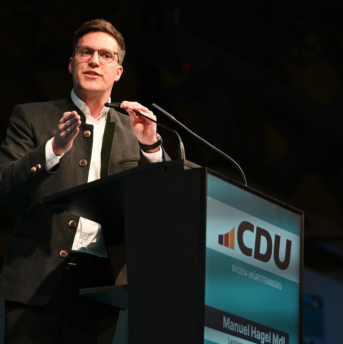 Er hat den ganzen Landesverband hinter sich: Manuel Hagel. - Foto: Markus Lenhardt/dpa