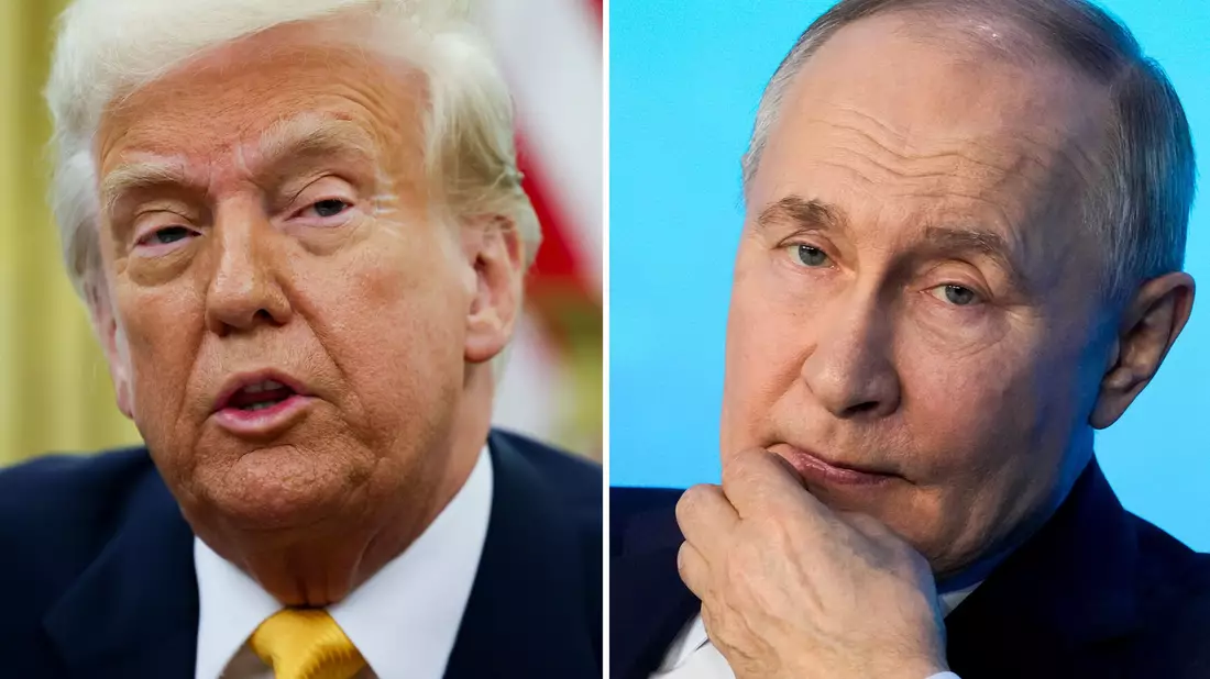 Donald Trump und Wladimir Putin wollen sich in Alaska treffen. (Archivbild) - Bild: Pavel Bednyakov/AP/AP/dpa