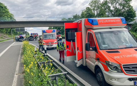 FW-BO: Verkehrsunfall zwischen drei PKW auf der A43 - Foto: presseportal.de
