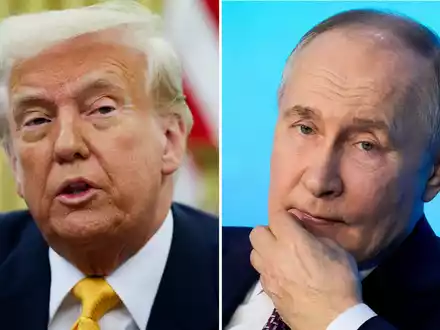 Putin und Trump wollen wieder am Telefon miteinander sprechen. (Archivbild) - Foto: Pavel Bednyakov/AP/Pool via AP/dpa
