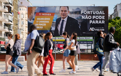 Der konservative Amtsinhaber Luís Montenegro geht als Favorit in die Wahl. (Archivbild) - Foto: Armando Franca/AP/dpa