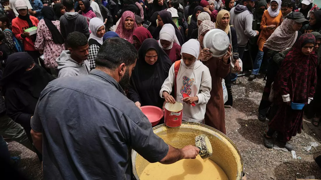 International wurden immer wieder Appelle an Israel gerichtet, die Blockade humanitärer Hilfslieferungen aufzuheben. (Archivbild) - Bild: Abdel Kareem Hana/AP/dpa