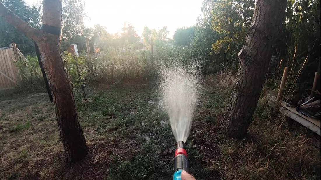 Rasen wird mit Wasser besprengt (Archiv) - Bild: über dts Nachrichtenagentur