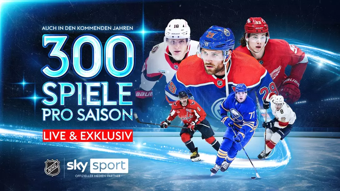 Sky Deutschland und die NHL verlängern ihre Partnerschaft: die deutschen Stars und die besten Eishockey-Spieler der Welt langfristig live bei Sky Sport - Bild: presseportal.de