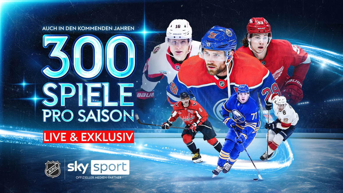 Sky Deutschland und die NHL verlängern ihre Partnerschaft: die deutschen Stars und die besten Eishockey-Spieler der Welt langfristig live bei Sky Sport - Foto: presseportal.de