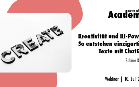 Kreativität und KI-Power: So entstehen einzigartige Texte mit der KI / Ein Webinar der news aktuell Academy - Foto: presseportal.de