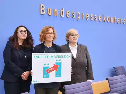 Vorstellung Jahresstatistik zu rechter, rassistischer und antisemitischer Gewalt am 20.05.2025 - Foto: über dts Nachrichtenagentur