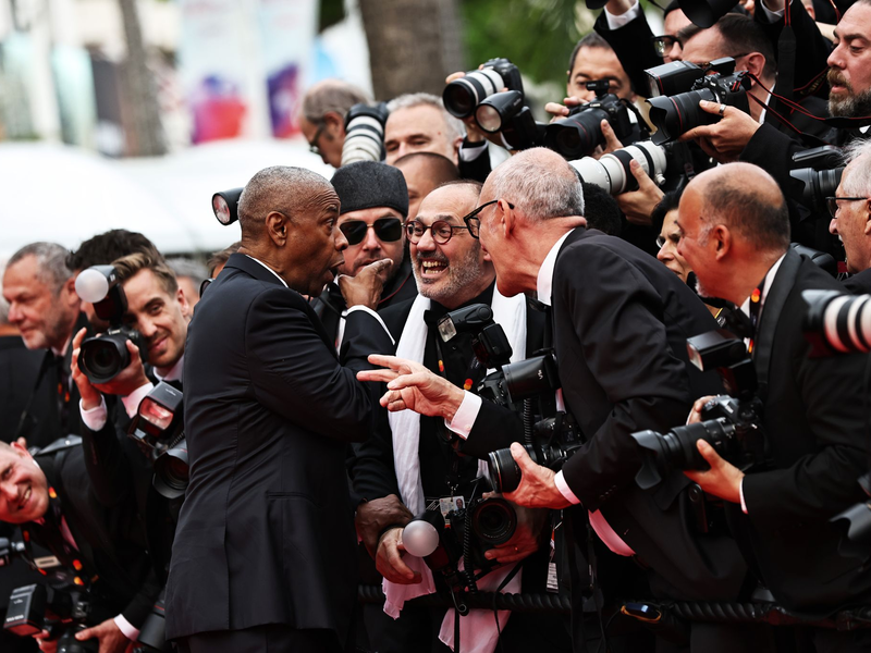 Denzel Washington kam für die Premiere seines neuen Films nach Cannes. - Foto: Gao Jing/XinHua/dpa