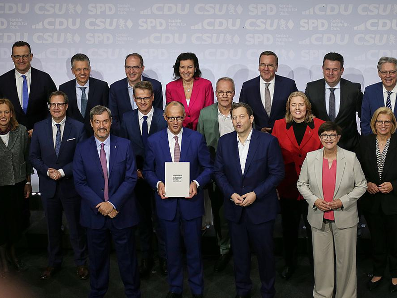 Unterzeichnung Koalitionsvertrag zwischen CDU, CSU und SPD (Archiv) - Foto: über dts Nachrichtenagentur