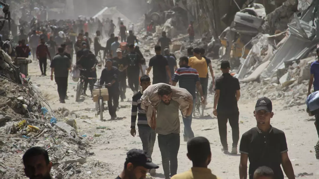 Das Jahr 2024 war geprägt von einer weiteren Eskalation des Krieges in Nahost mit massiven israelischen Militäroperationen im Gazastreifen und einer regionalen Ausweitung des Konflikts. (Archivfoto)    - Bild: Mahmoud Zaki/Xinhua/dpa