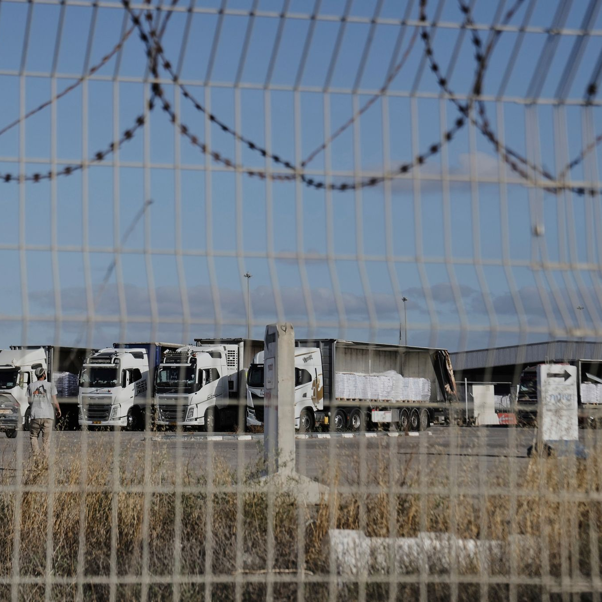 Am Montag waren erstmals seit fast drei Monaten wieder Hilfstransporte in den abgeriegelten Gazastreifen gelangt. - Foto: Maya Alleruzzo/AP/dpa