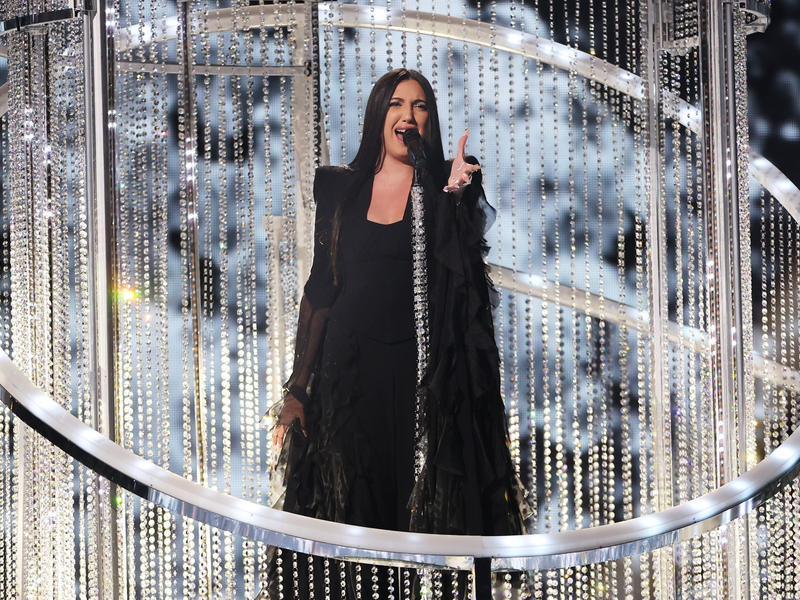 Bekam ungewöhnliche viele Stimmen im Zuschauervoting: die Israelin Yuval Raphael. - Foto: Jens Büttner/dpa