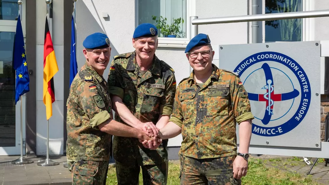 Neue Spitze im Multinational Medical Coordination Centre - Europe - Bild: presseportal.de
