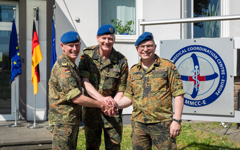 Neue Spitze im Multinational Medical Coordination Centre - Europe - Foto: presseportal.de