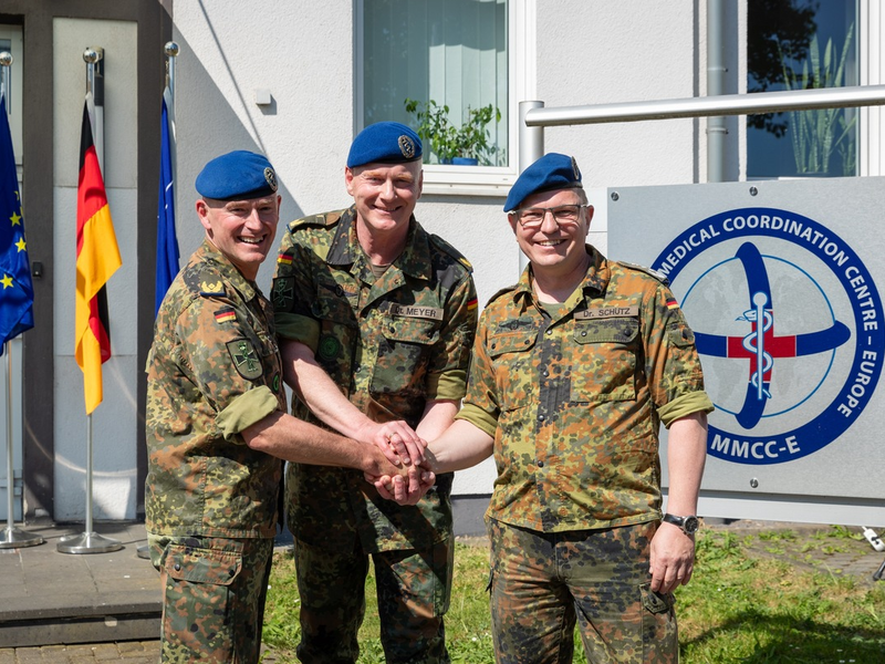 Neue Spitze im Multinational Medical Coordination Centre - Europe - Foto: presseportal.de
