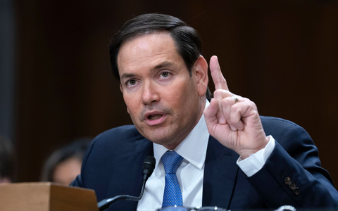 Warnt vor einem möglichen Zusammenbruch der syrischen Übergangsregierung - US-Außenminister Rubio.  - Foto: Jose Luis Magana/FR159526 AP/AP/dpa