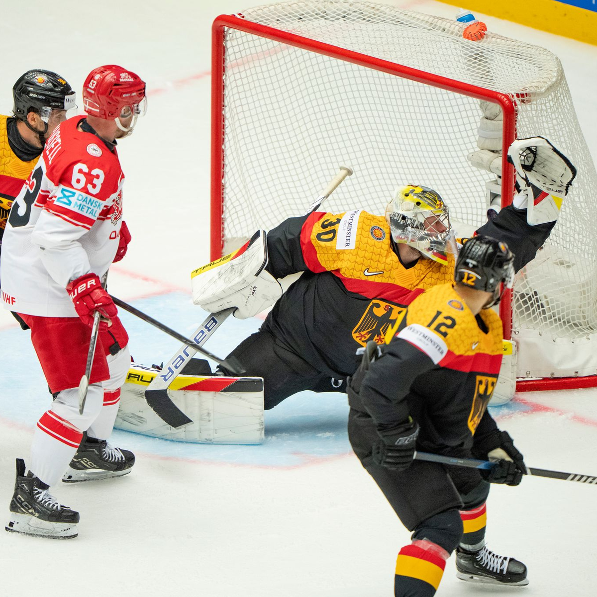Die Eishockey-WM endet für die deutsche Nationalmannschaft früh und mit einer herben Enttäuschung. - Foto: Bo Amstrup/Ritzau Scanpix Foto/AP/dpa