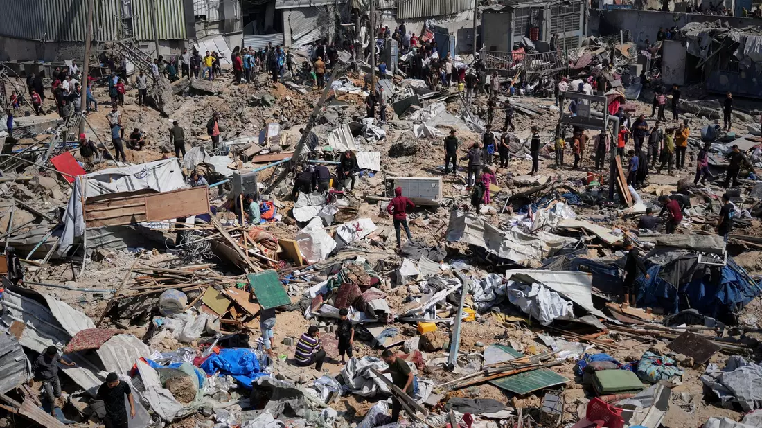 Die Lage im Gazastreifen ist katastrophal: Eine Mehrheit der EU-Staaten sprach sich zuletzt für einen härteren Kurs gegen Israel aus. (Archivbild) - Bild: Abdel Kareem Hana/AP/dpa