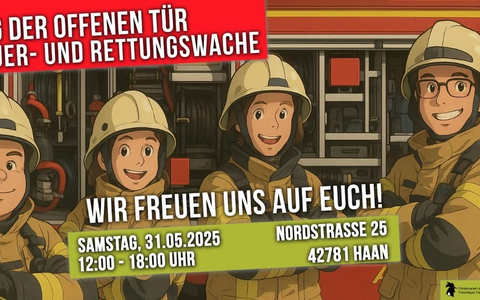 FW-HAAN: Tag der offenen Tür bei der Feuerwehr Haan - Foto: presseportal.de