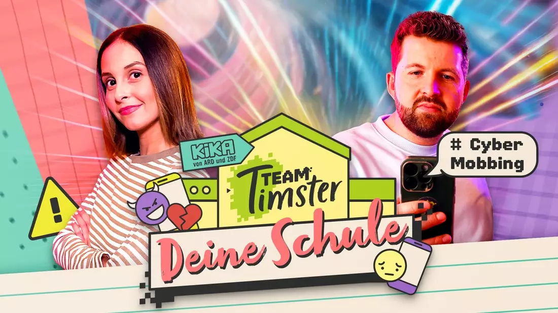 KiKA-Medienmagazin Team Timster LIVE zum Thema Cybermobbing am 27. Mai 2025 / Deine Schule: Cybermobbing stoppen!- Kinder gestalten aktiv mit - Bild: presseportal.de