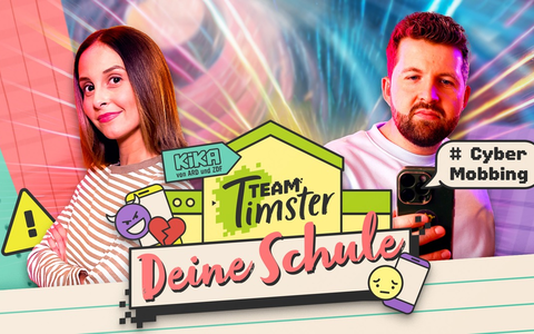 KiKA-Medienmagazin Team Timster LIVE zum Thema Cybermobbing am 27. Mai 2025 / Deine Schule: Cybermobbing stoppen!- Kinder gestalten aktiv mit - Foto: presseportal.de KiKA-Medienmagazin Team Timster LIVE zum Thema Cybermobbing am 27. Mai 2025 / Deine Schule: Cybermobbing stoppen!- Kinder gestalten aktiv mit - Foto: presseportal.de