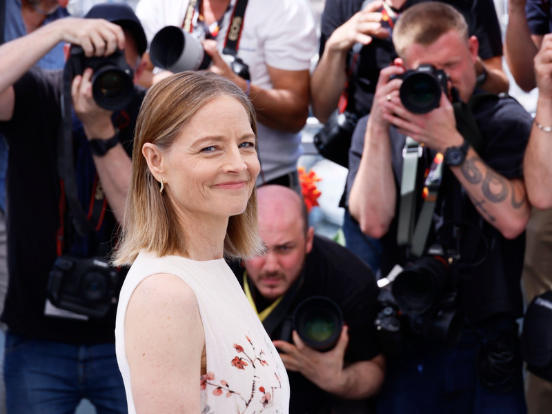 Jodie Foster vor der Pressekonferenz zu ihrem neuen Film in Cannes. - Foto: Joel C Ryan/Invision/AP/dpa