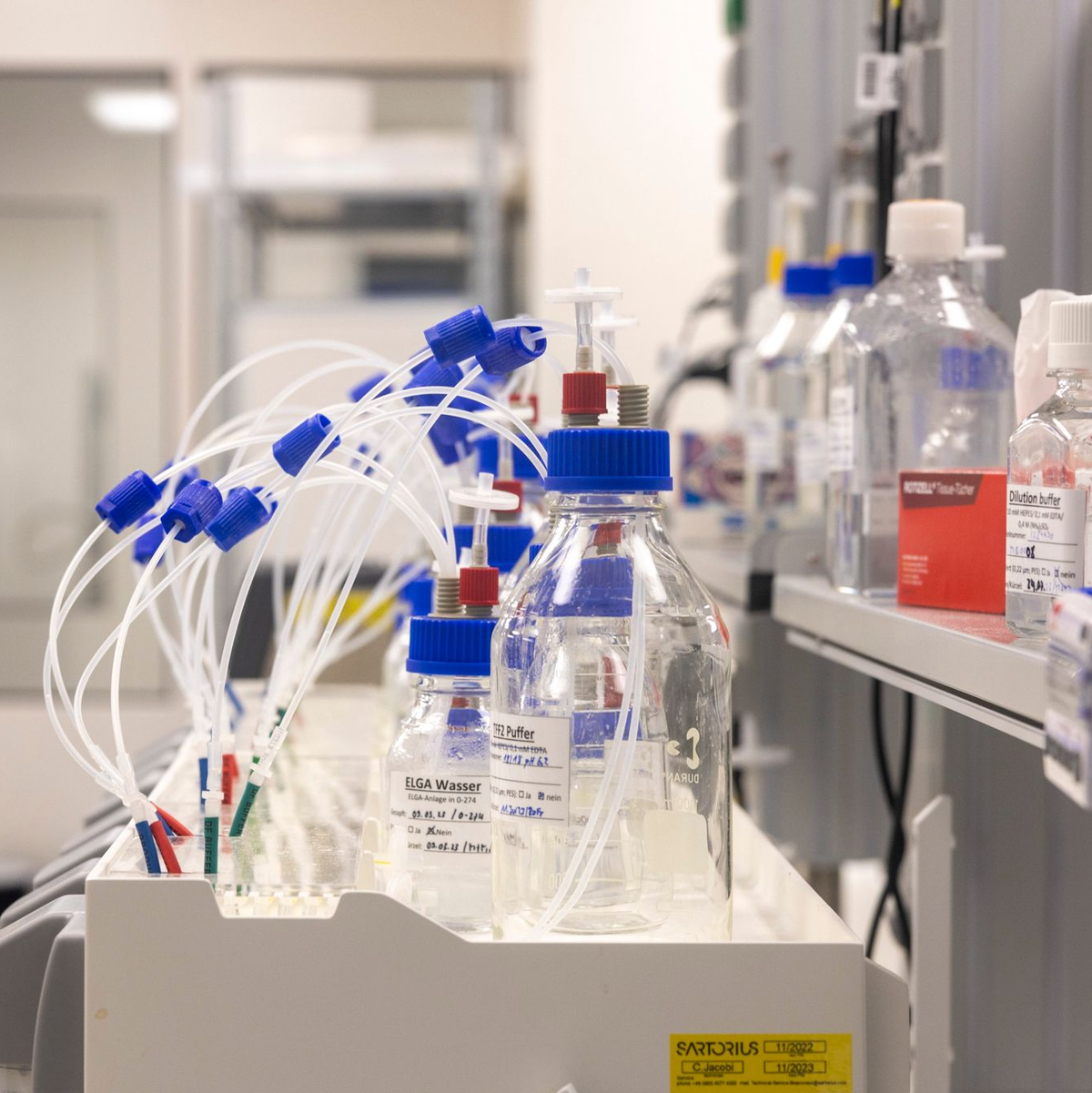 Tüffteln im Labor: Die Chemie- und Pharmaindustrie gibt so viel für Forschung aus wie nie zuvor (Archivbild) - Foto: Helmut Fricke/dpa