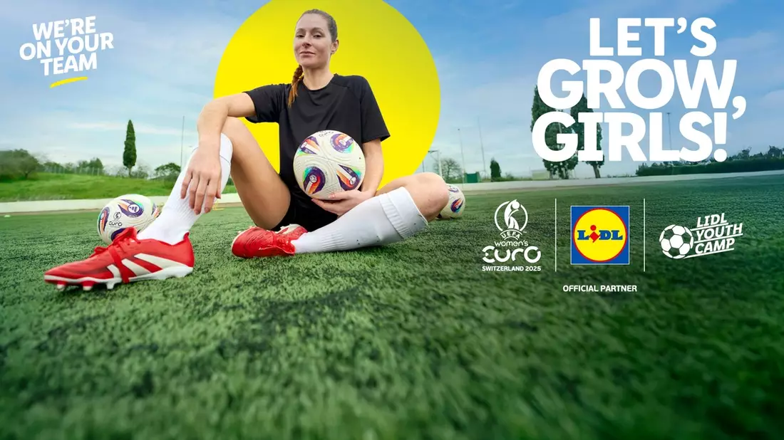 Lidl veranstaltet Youth Camp für Mädchen zur UEFA Women's Euro 2025™ - Bild: presseportal.de