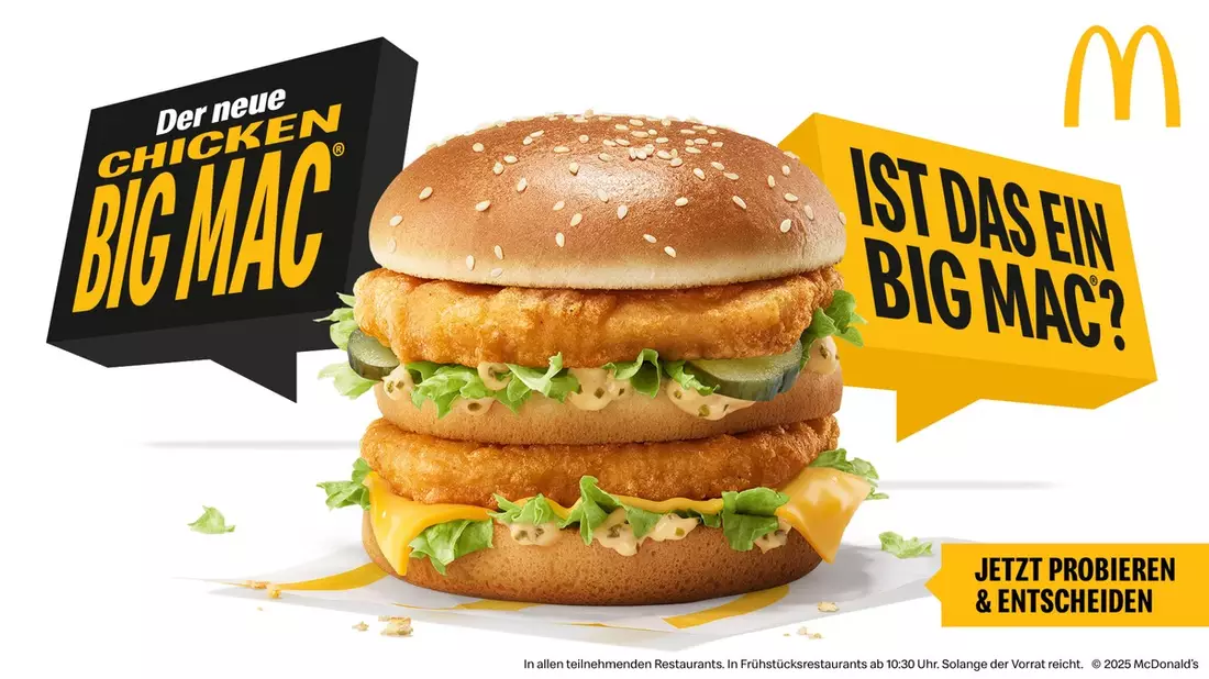 Ist das ein Big Mac®? McDonald's Deutschland launcht den limitierten Chicken Big Mac® - Bild: presseportal.de
