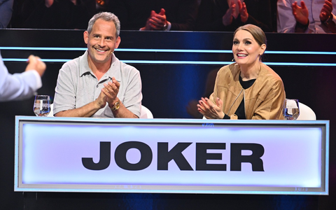 Moritz Bleibtreu Martina Hill Das große Allgemeinwissens Quiz - Foto: Joyn/Willi Weber, presseportal.de Moritz Bleibtreu Martina Hill Das große Allgemeinwissens Quiz - Foto: Joyn/Willi Weber, presseportal.de