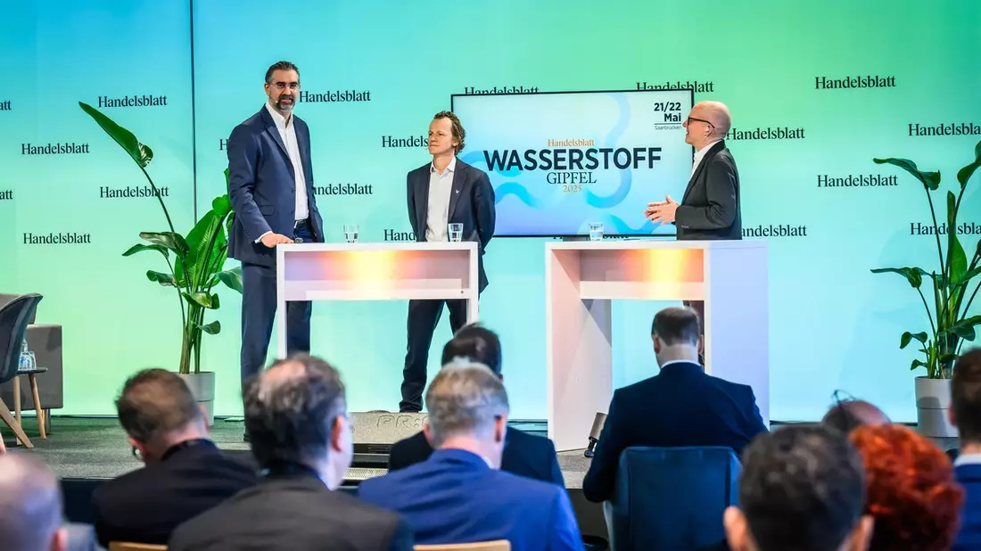 Mehr Realismus beim Wasserstoff-Hochlauf - Westfalen-Vorstandsvorsitzender Dr. Thomas Perkmann beim Handelsblatt Wasserstoff-Gipfel in Saarbrücken - Bild: presseportal.de