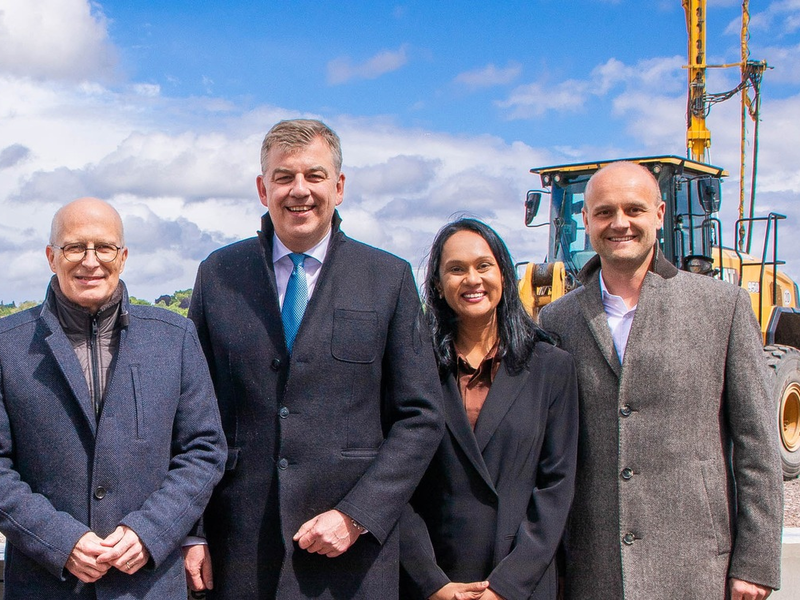 Körber-Neubau Hamburg: Bürgermeister Tschentscher besucht Großbaustelle im Innovationspark Bergedorf - Foto: presseportal.de
