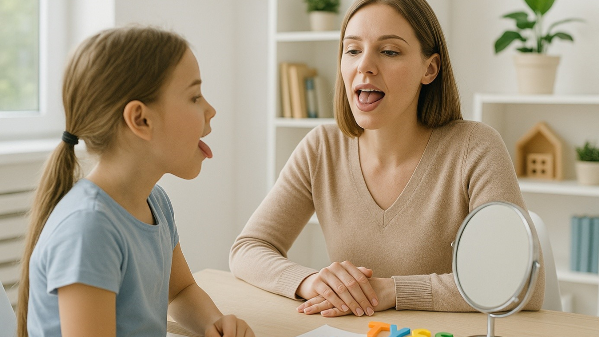 Die sogenannte Logopädie ist auch in Frankfurt überaus wichtig - Foto: Redaktion (mithilfe von KI kreiert)