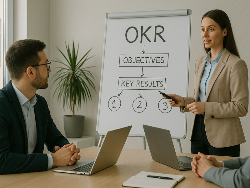 Die sogenannte OKR-Methode ist derzeit in aller Munde - Foto: Redaktion (mithilfe von KI kreiert)