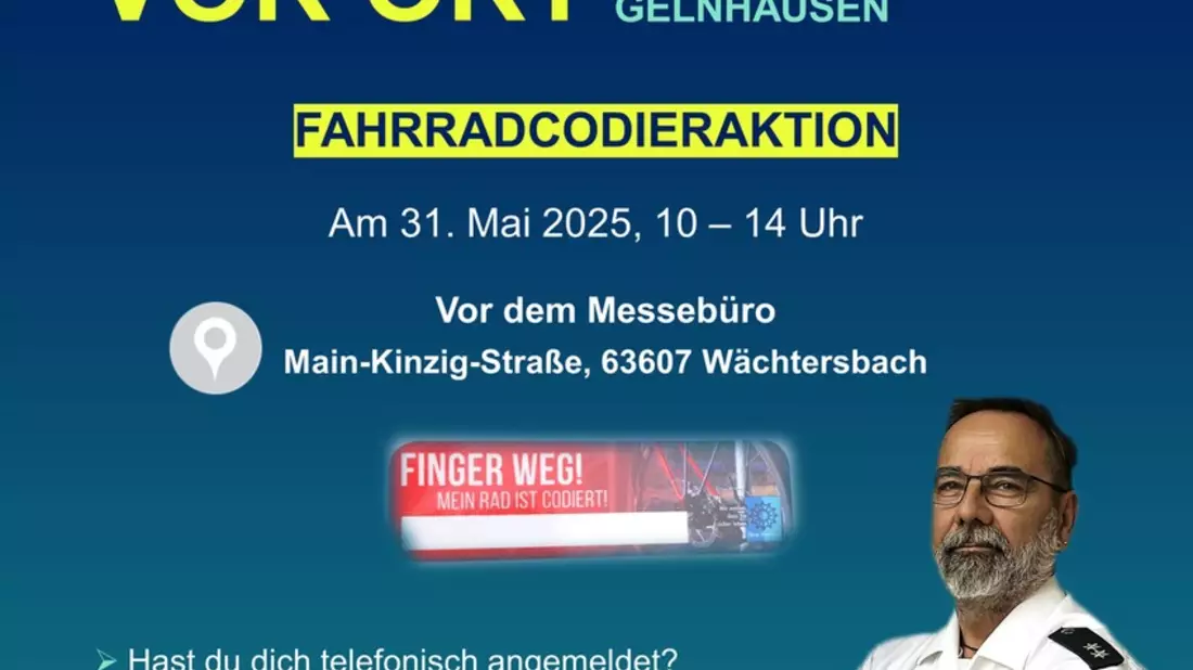 POL-OF: Fahrrad-Codieraktion am 31. Mai 2025: Gemeinsam gegen Diebstahl - Bild: presseportal.de